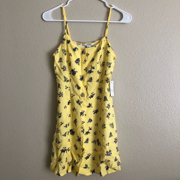 fun print mini dress Naya Orange Floral Print Mini Dress - US 12